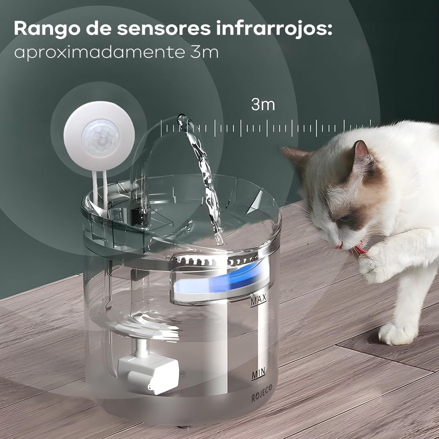Bebedero Eléctrico para Gatos
