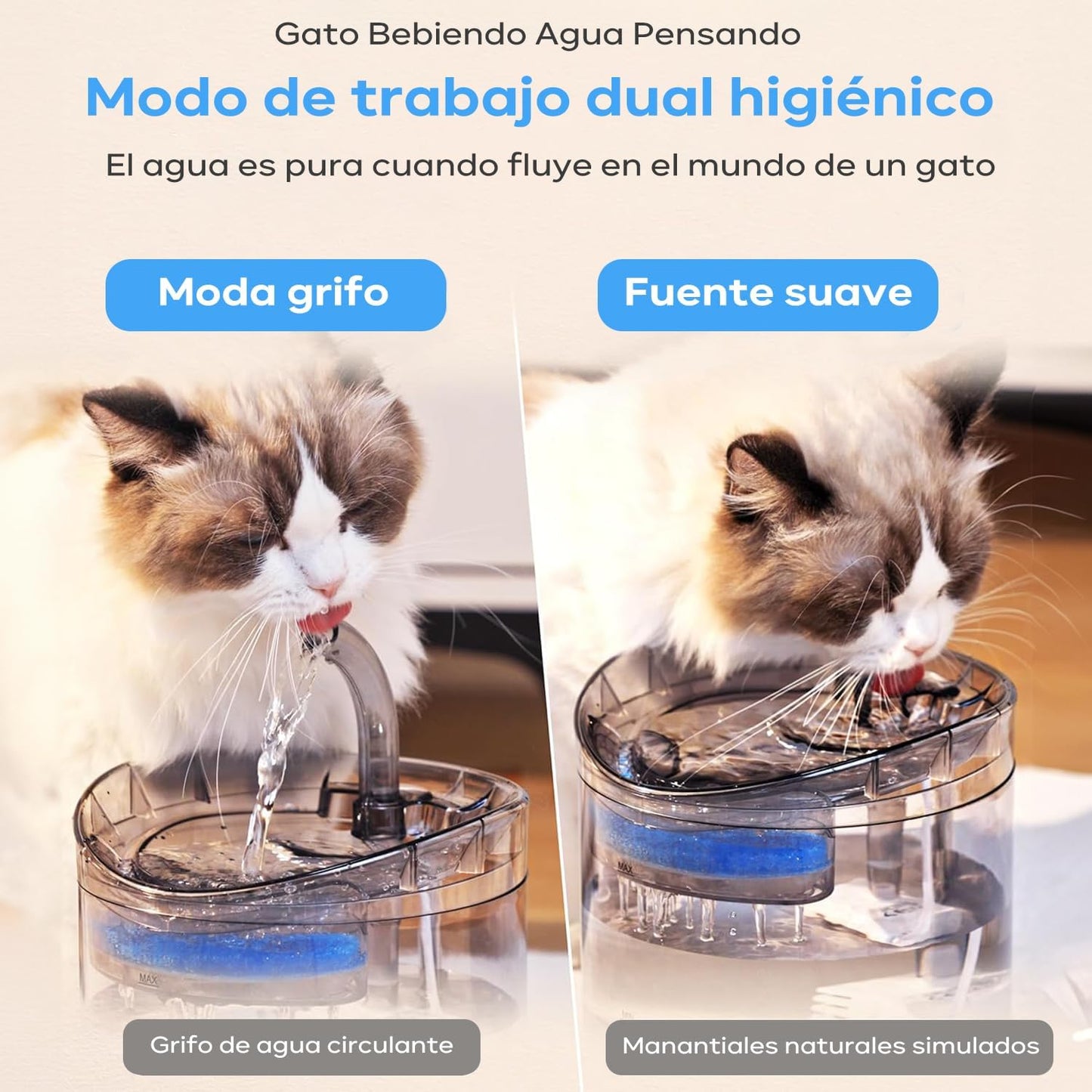 Bebedero Eléctrico para Gatos